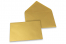 Kuverte za čestitke u bojama - Zlatna, metalik, 114 x 162 mm | Kuverte.hr