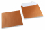Sedefaste kuverte u bakrenocrvenoj boji - 155 x 155 mm | Kuverte.hr