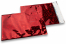 Holografske metalik folijske kuverte u crvenoj boji - 162 x 229 mm | Kuverte.hr