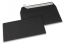 Papirnate kuverte u boji - crnoj, 110 x 220 mm | Kuverte.hr