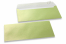Sedefaste kuverte u limeta zelenoj boji - 110 x 220 mm | Kuverte.hr