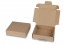 Preklopne kutije za slanje - smeđa, 110 x 110 x 28 mm | Kuverte.hr