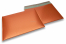 Mat metalik kuverte sa zračnim jastučićima-reciklirane - narančasta 320 x 425 mm | Kuverte.hr