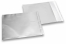 Mat metalik folijske kuverte u srebrnoj boji - 165 x 165 mm | Kuverte.hr