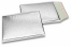Metalik kuverte sa zračnim jastučićima-reciklirane - srebrna 180 x 250 mm | Kuverte.hr