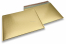 Mat metalik kuverte sa zračnim jastučićima-reciklirane - zlatna 320 x 425 mm | Kuverte.hr