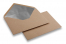 Kuverte od kraft papira s podstavom - 114 x 162 mm (C 6) Srebrne | Kuverte.hr