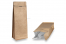 Samostojeće vrećice s ravnim dnom - smeđa, 2000 ml / 1000 grama mljevenu kavu | Kuverte.hr