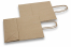 Papirnate vrećice s pletenom ručkom - smeđe prugaste, 180 x 80 x 220 mm, 90 gr | Kuverte.hr