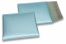 Mat metalik kuverte sa zračnim jastučićima-reciklirane - ledenoplava 165 x 165 mm | Kuverte.hr