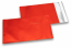 Mat metalik folijske kuverte u crvenoj boji - 114 x 162 mm | Kuverte.hr