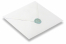Pečati od voska – Heraldički ljiljan, svjetloplavi, na kuverti | Kuverte.hr
