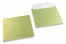 Sedefaste kuverte u limeta zelenoj boji - 155 x 155 mm | Kuverte.hr