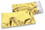 Metalik folijske kuverte u zlatnoj boji - 114 x 229 mm | Kuverte.hr