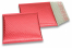 Metalik kuverte sa zračnim jastučićima-reciklirane - crvena 165 x 165 mm | Kuverte.hr