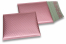 Mat metalik kuverte sa zračnim jastučićima-reciklirane - ružičasto zlatna 165 x 165 mm | Kuverte.hr