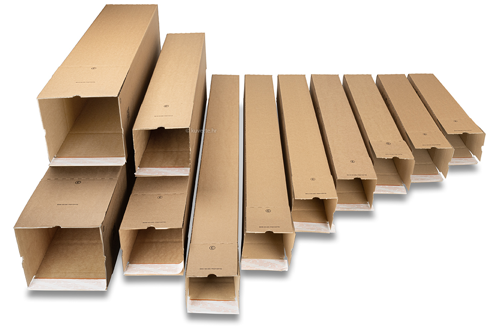 Kvadratne tube za slanje s ljepljivom trakom - kompilacija