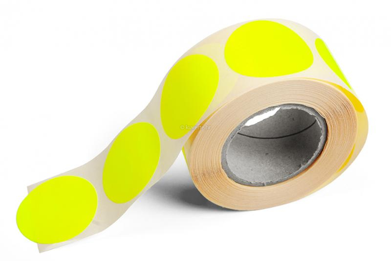 Okrugle naljepnice u boji - Žute