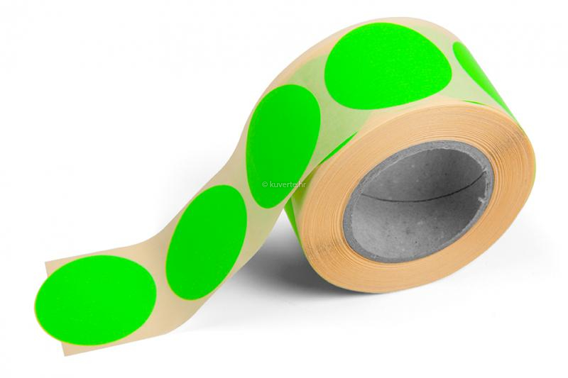 Okrugle naljepnice u boji - Zelene