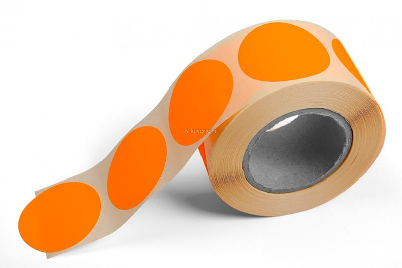 Okrugle naljepnice u boji - Narančaste