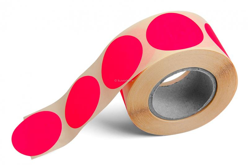 Okrugle naljepnice u boji - Ružičaste