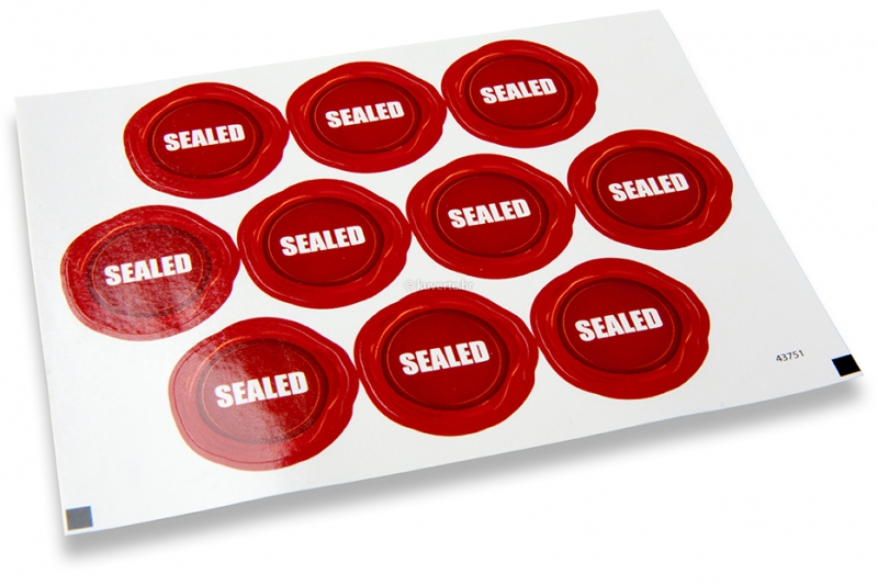 Naljepnice za kuverte na temu ljubavi - zapečaćene