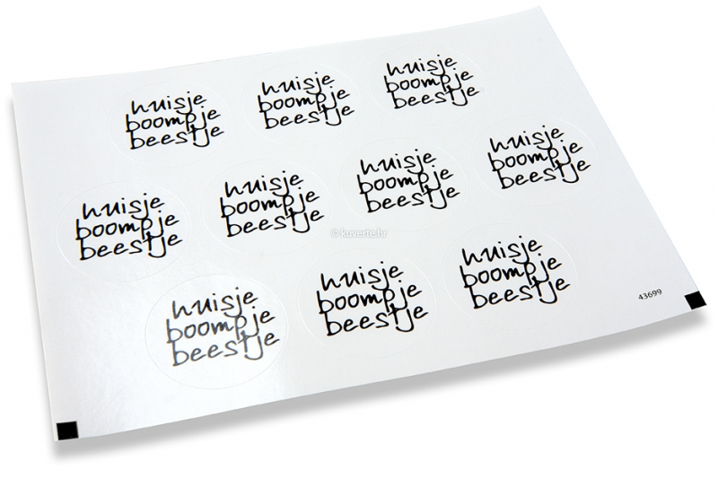 Naljepnice za kuverte na temu zabave - huisje boompje beestje