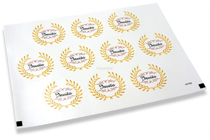 Naljepnice za kuverte na temu zabave - invito