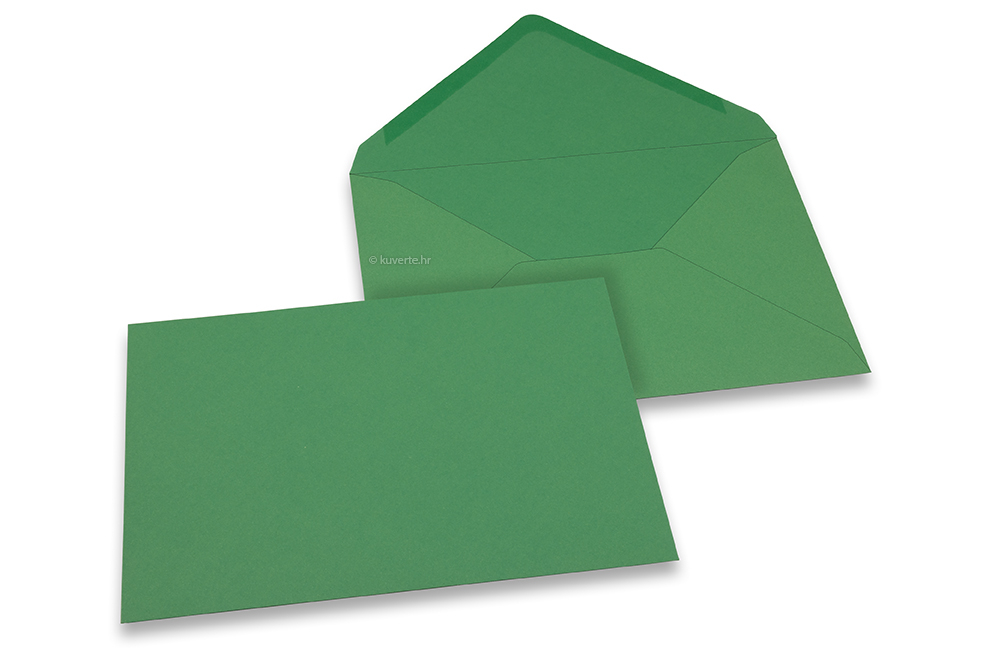 Kuverte za čestitke u bojama - Tamnozelena, 162 x 229 mm