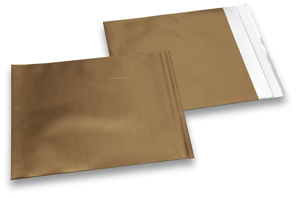 Mat metalik folijske kuverte u brončanoj boji - 165 x 165 mm