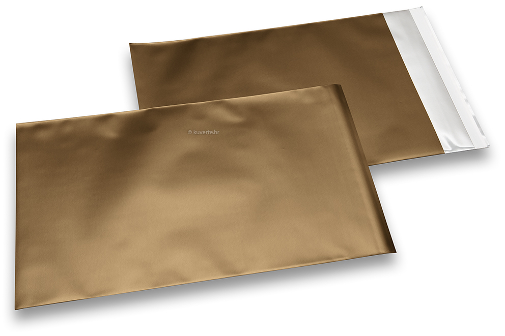 Mat metalik folijske kuverte u brončanoj boji - 230 x 320 mm