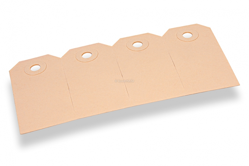 Kartonske etikete - Smeđa 35 x 70 mm