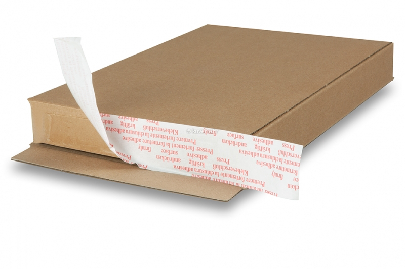 Kutije za slanje pošte s ljepljivom trakom - smeđa