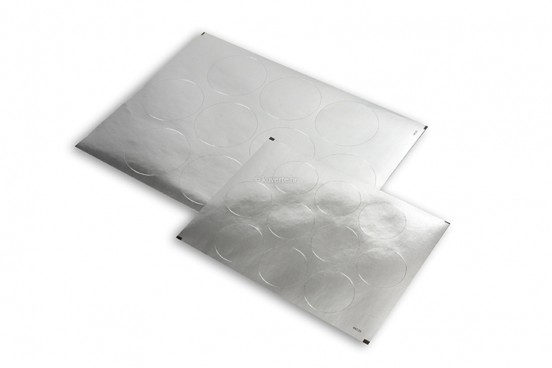 Sjajne naljepnice - srebrna