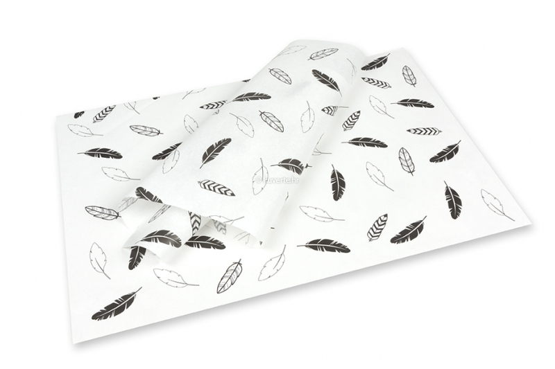 Svileni papir - perje crno