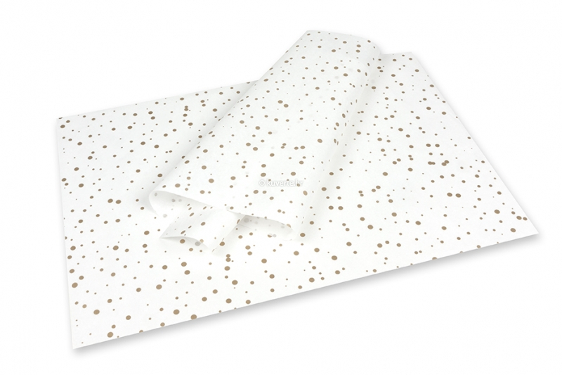 Svileni papir - točkice zlato