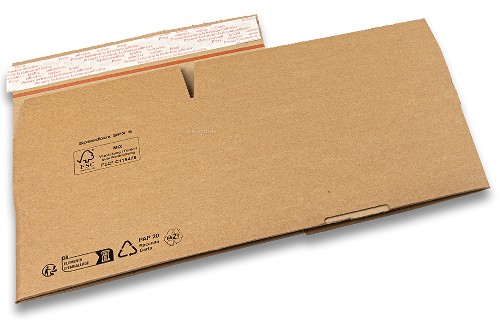 Kutija koja se sklapa - smeđa, 230 x 130 x 80 mm - SPX5