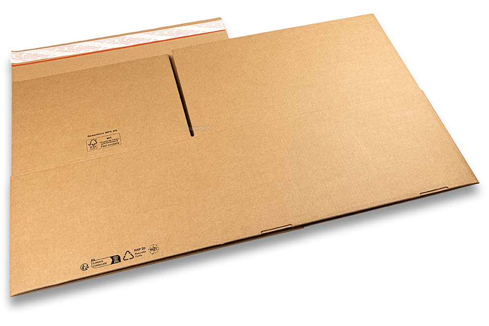 Kutija koja se sklapa - smeđa, 430 x 300 x 200 mm - SPX25