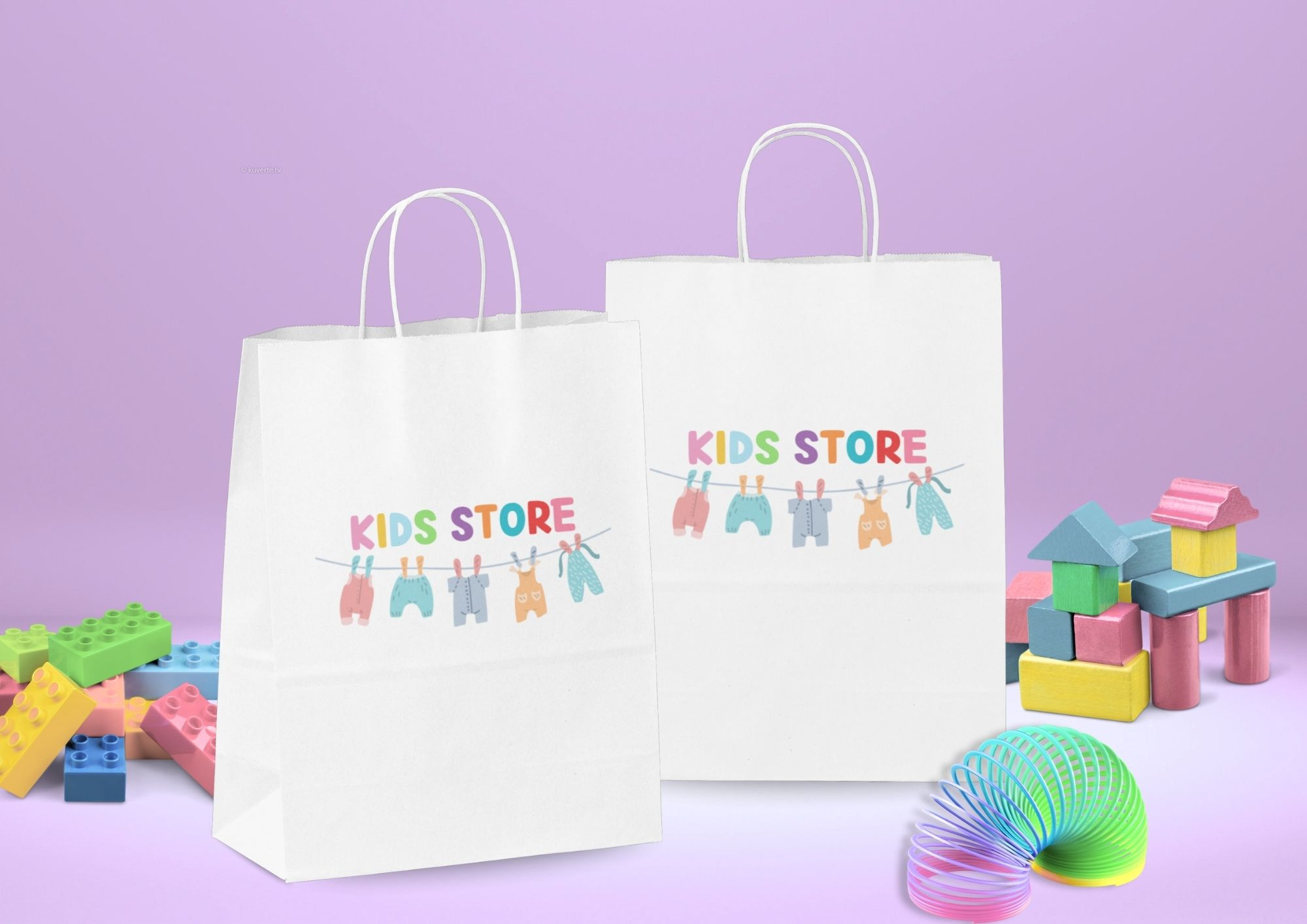 Papirnate vrećice s pletenom ručkom | Kuverte.hr