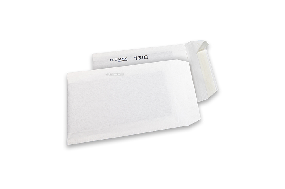Papirom podstavljene omotnice Ecomax - 150 x 215 mm, 13/C, bijela